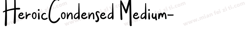 HeroicCondensed Medium字体转换